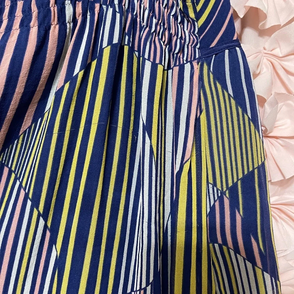 Yumi Kim Blue & Yellow Mini Dress Size M | Rare Designer Sample Y2K